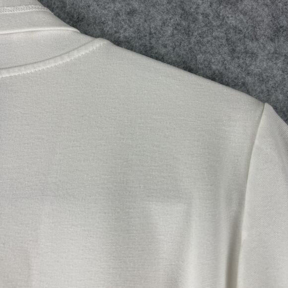 Bryn Walker Long Cardigan Womens Medium White Asymmetrical Lagenlook Minimal - Picture 13 of 15